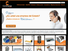 Tablet Screenshot of continentalretail.cl
